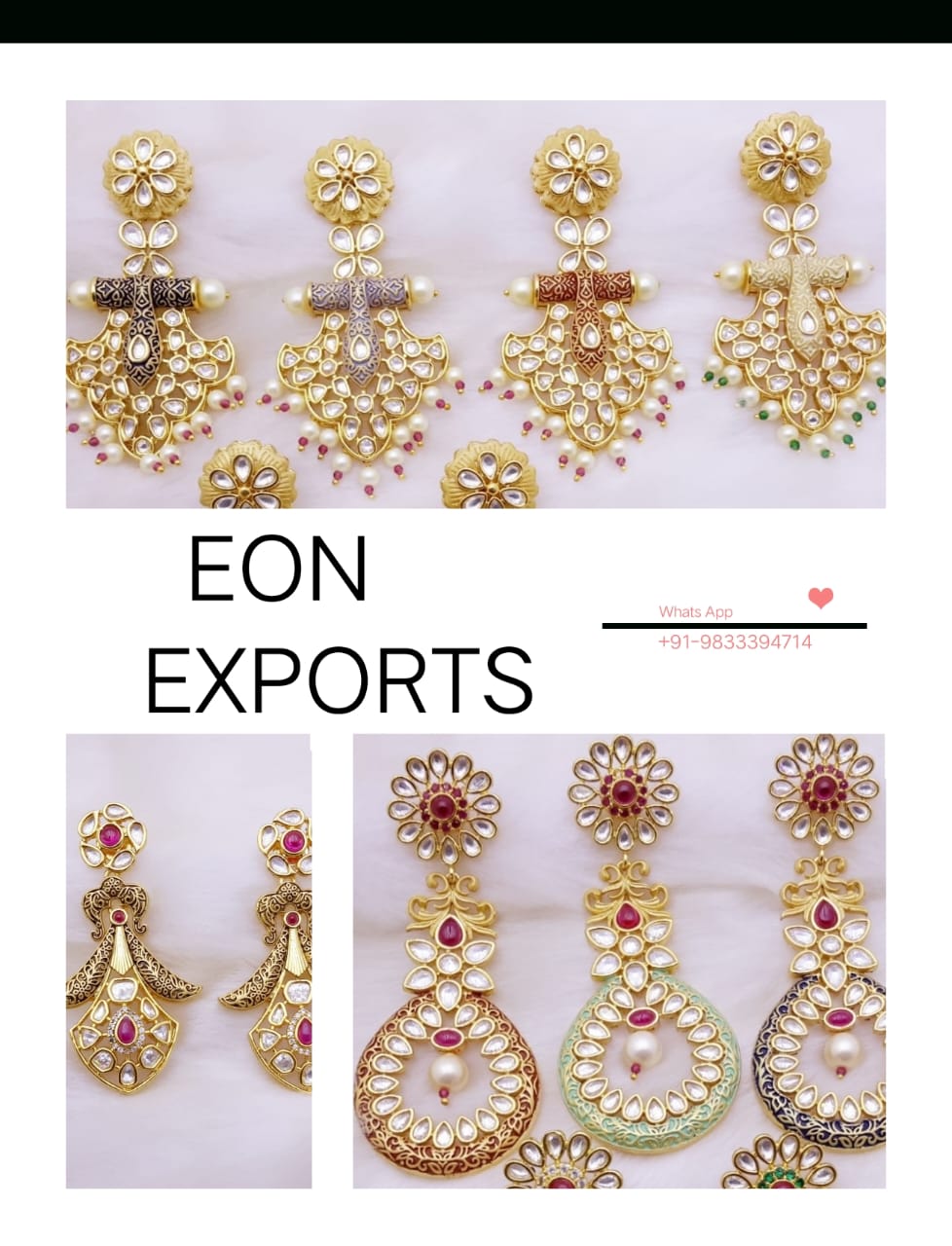 Kundan Earrings Manufacturers & Suppliers in India