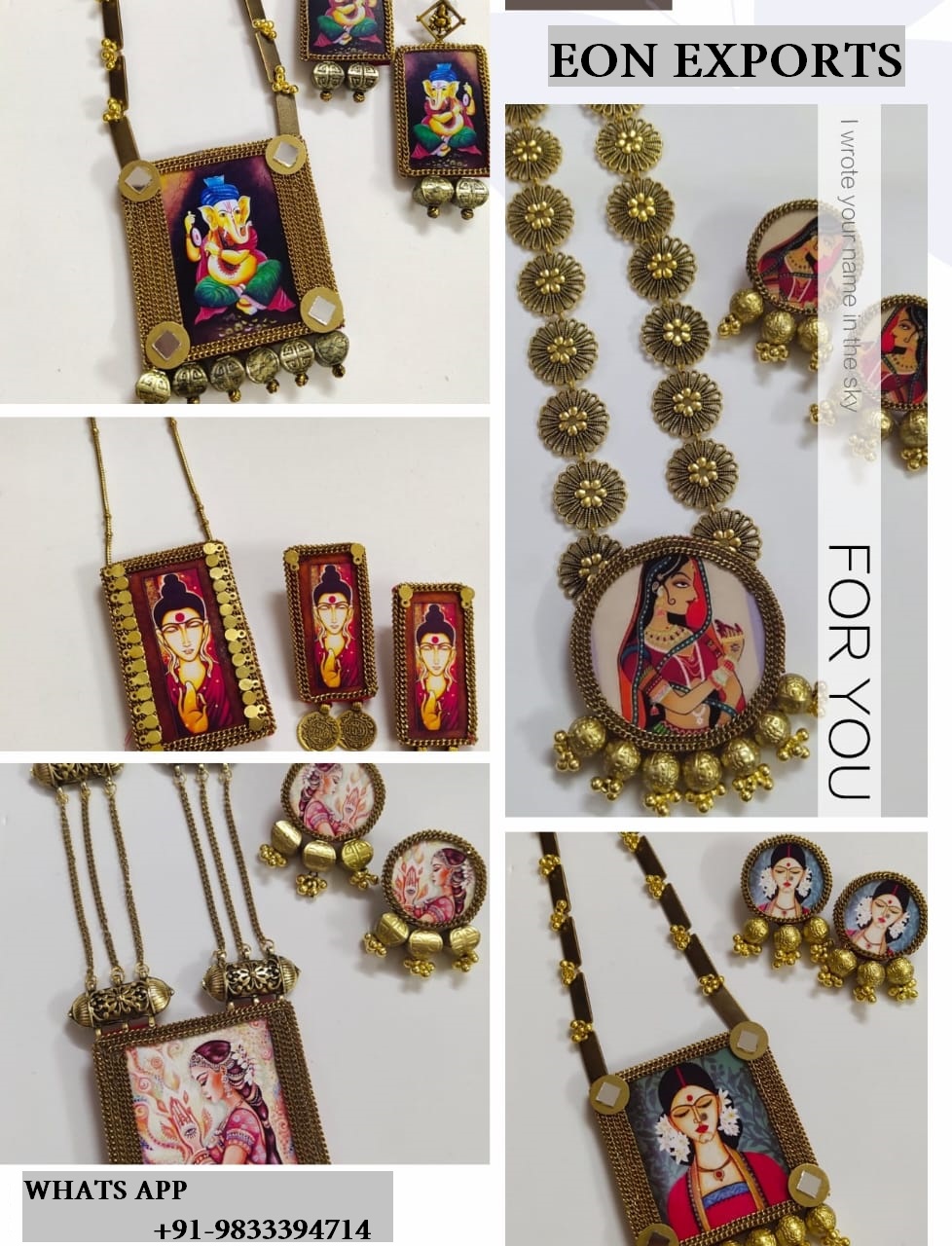 Hand Painted Fusion Antique Jewellery Manufacturers Mumbai