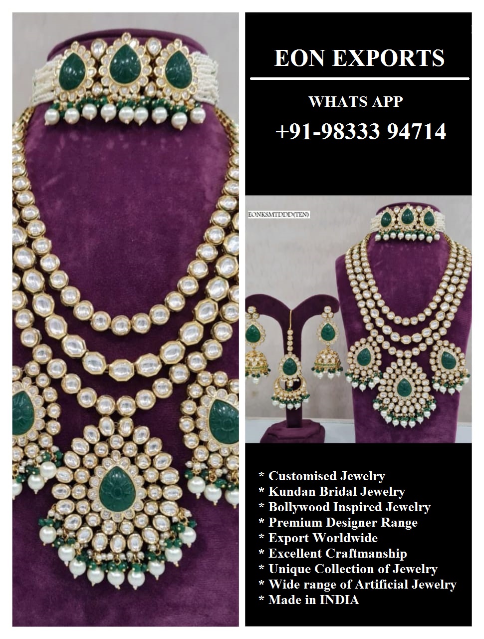 Royal Kundan Bridal Jewellery Manufacturers, Suppliers Mumbai