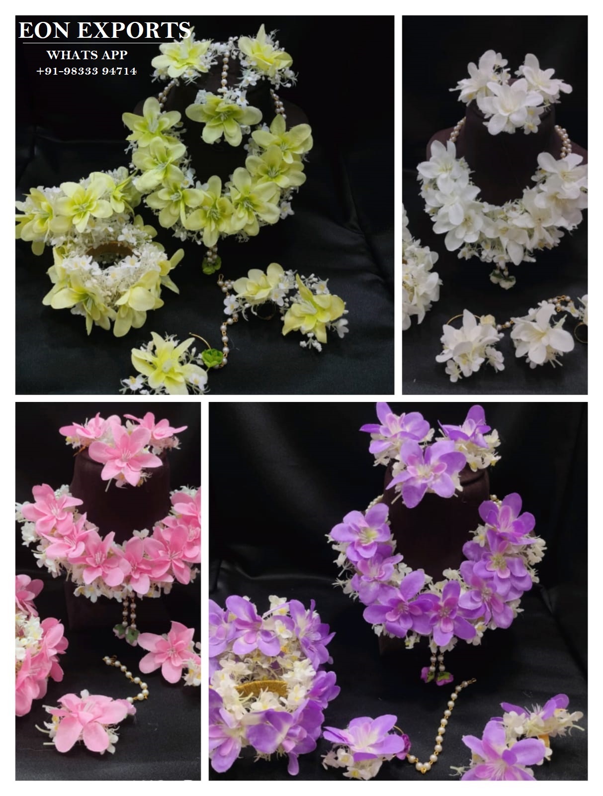 Artificial Flower Jewelry Set Manufacturers, Suppliers India