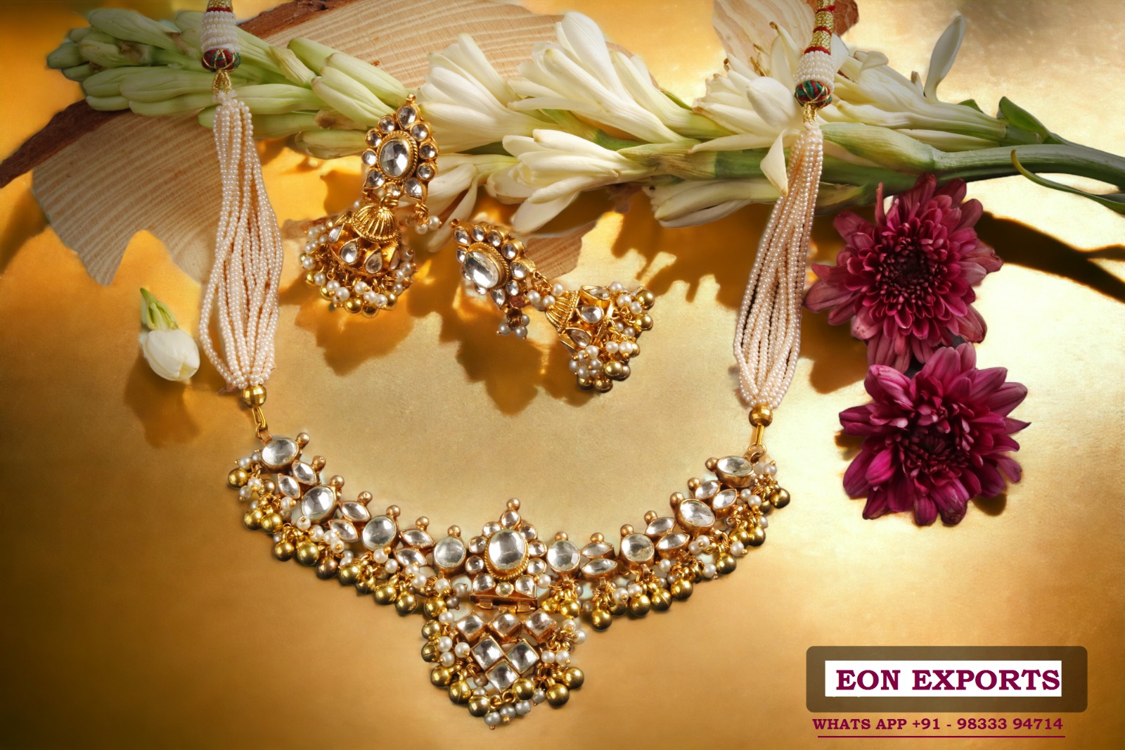 Panchi Kundan Necklace Sets Manufacturers Surat