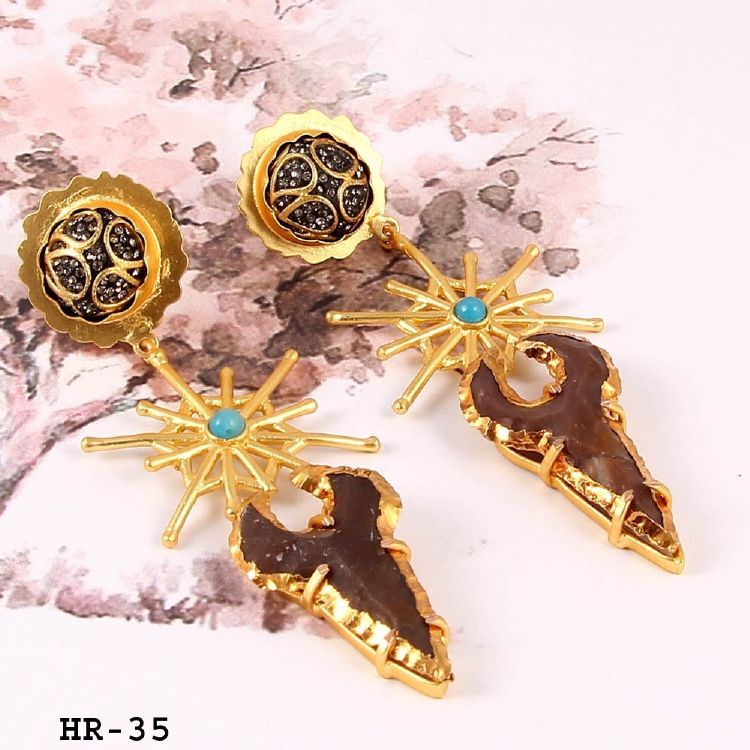 INDOWESTERN AGATE EARRINGS