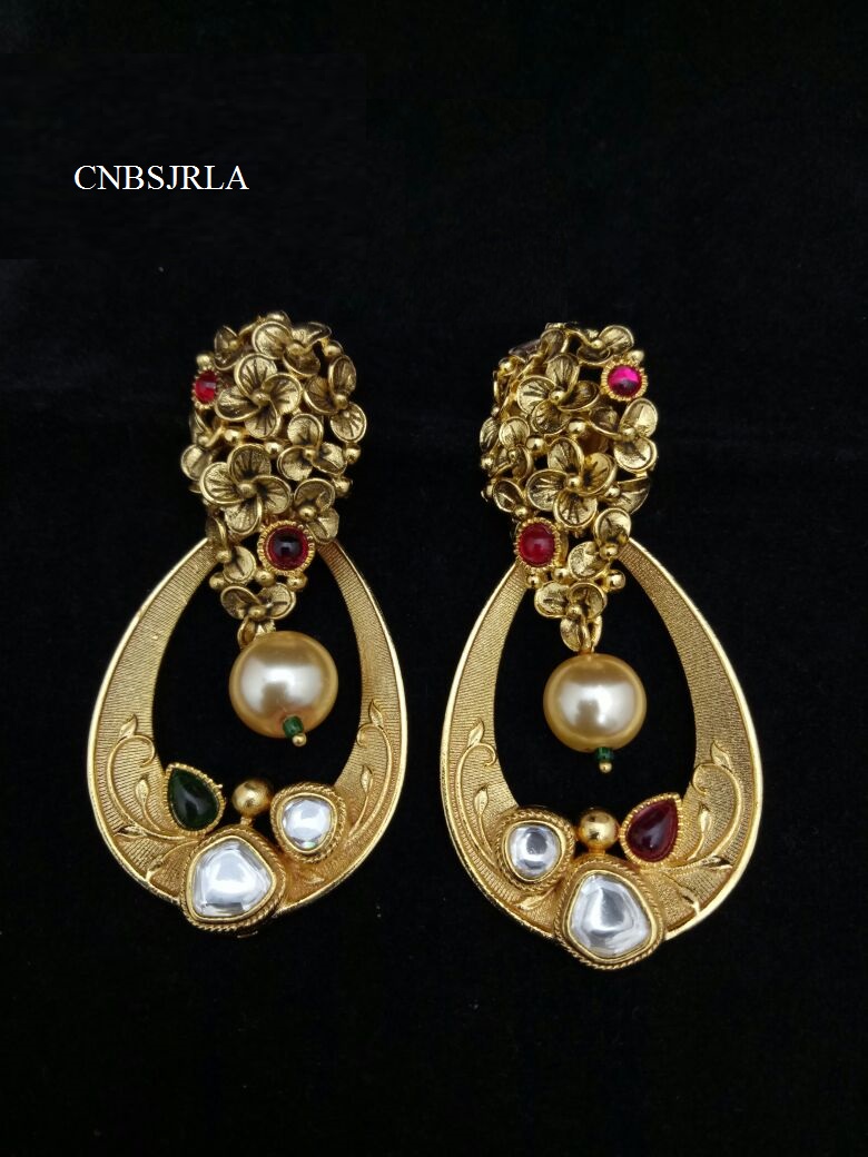 PARTY WEAR ANTIQUE EARRINGS