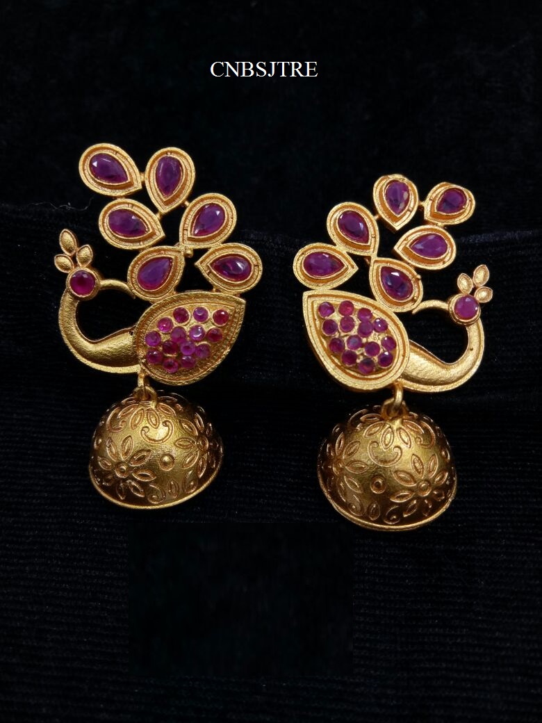 ANTIQUE PEACOCK EARRINGS