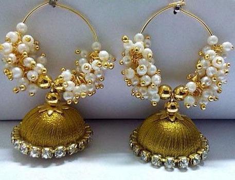 THREAD HOOP JHUMKAS