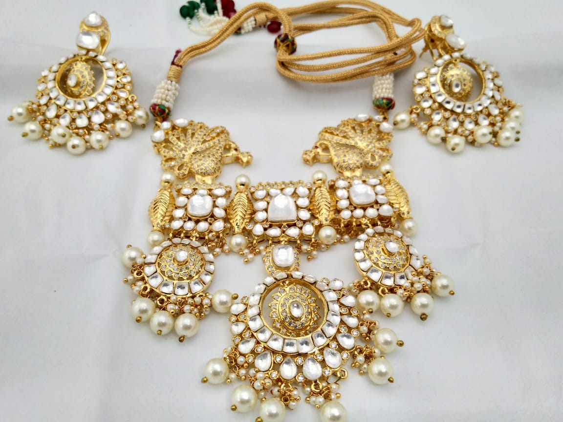 CONTEMPORARY KUNDAN NECKLACE SET