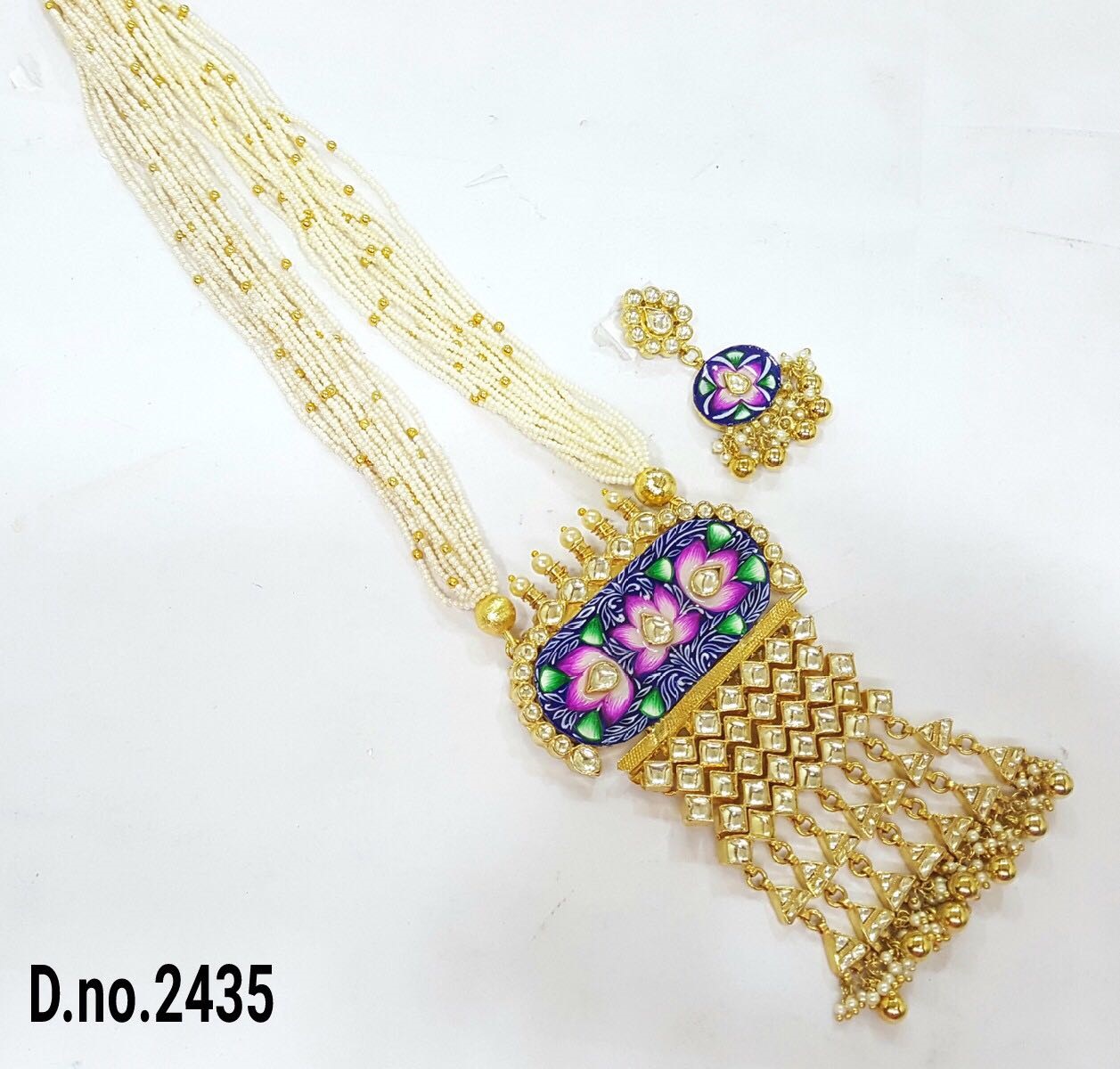 MEENAKARI KUNDAN NECKLACE SET