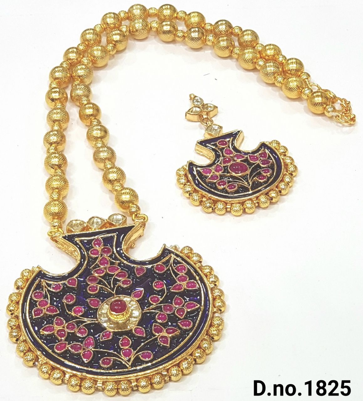 MEENAKARI GOLD PLATED NECKLACE