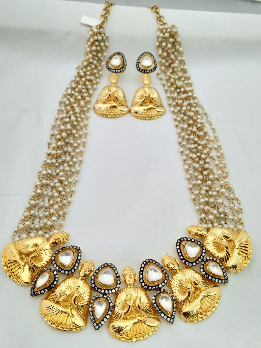 ETHNIC BUDDHA STATEMENT NECKLACE