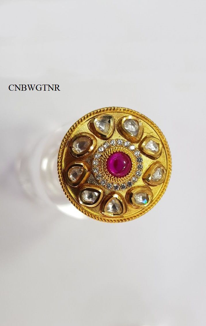 HANDCRAFTED KUNDAN FINGER RING