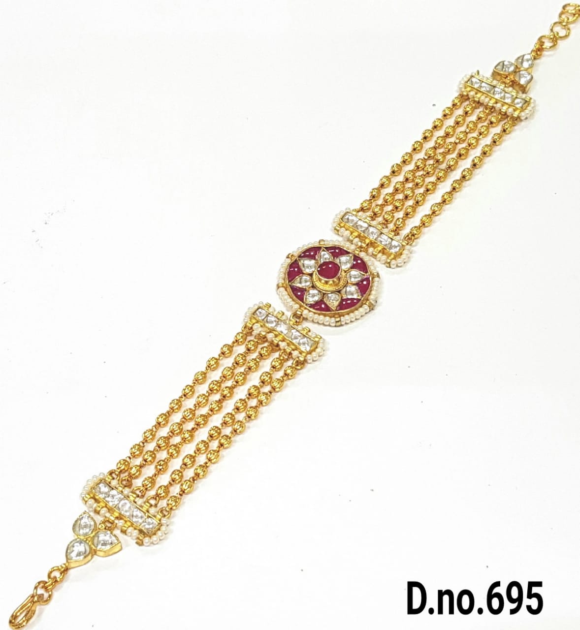 JADAU KUNDAN HANDMADE BRACELET