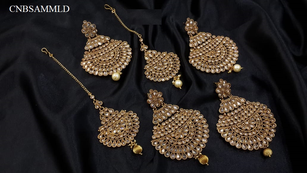 WEDDING EARRINGS & MANG TIKKA