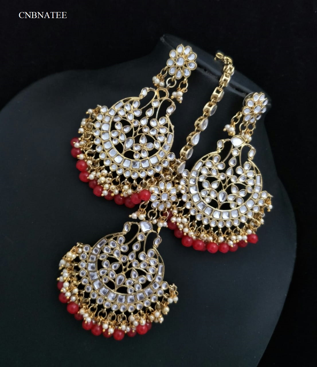 INDIAN EARRINGS & MANG TIKKA