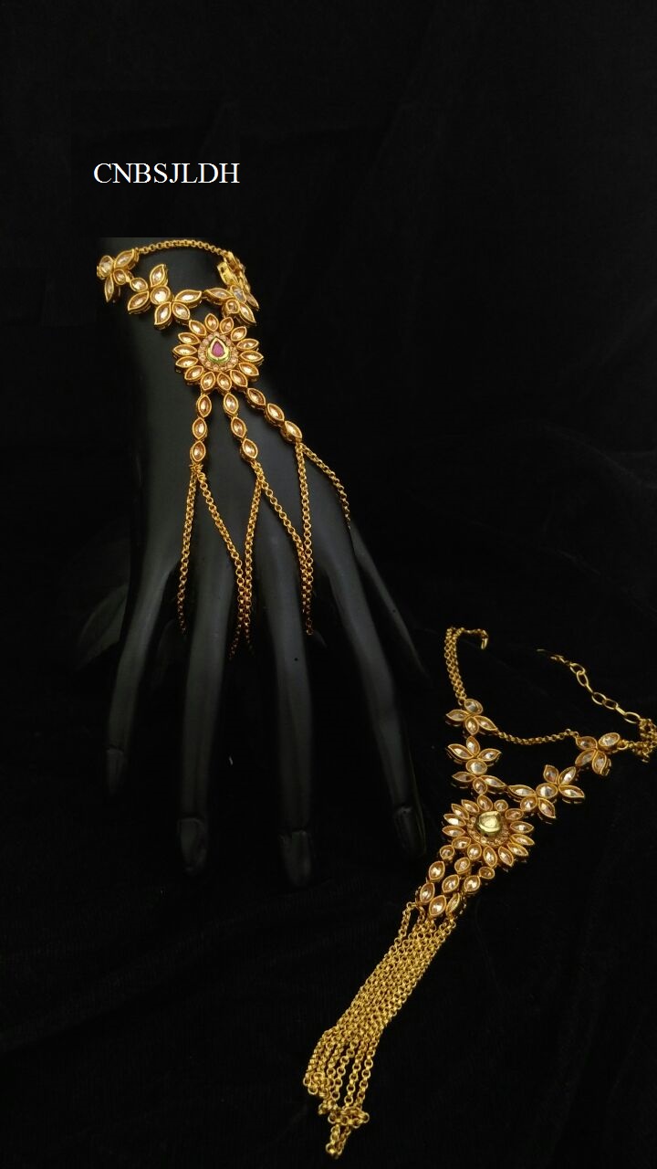 POLKI STONE HAATH PHOOL