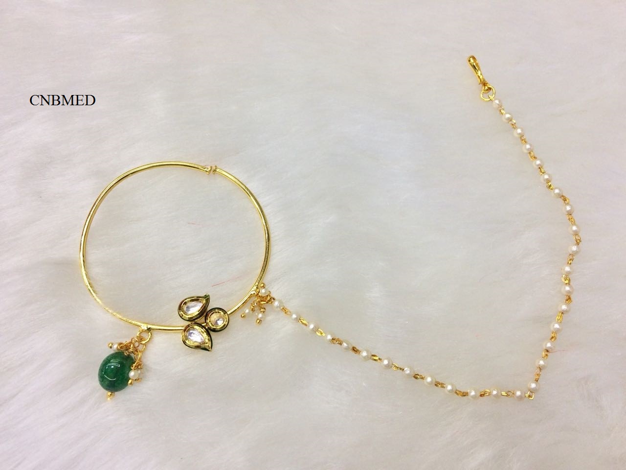 POLKI KUNDAN NOSE RING