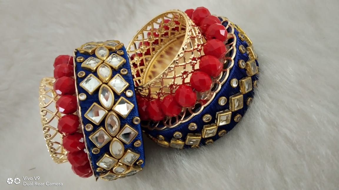 Handmade Bangle Kundan Diya