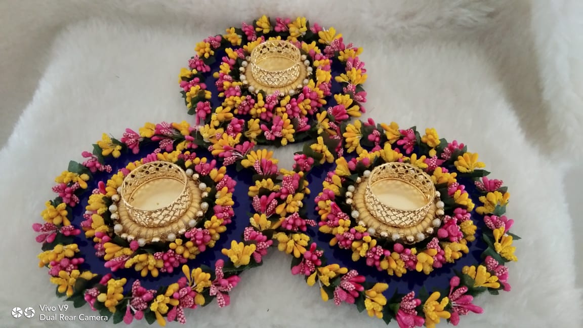 Acrylic Handmade Pollen Diya