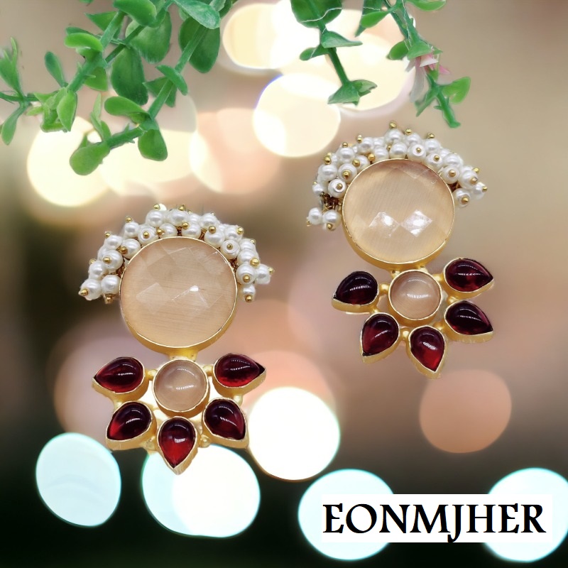 Faceted Carnelian Earrings