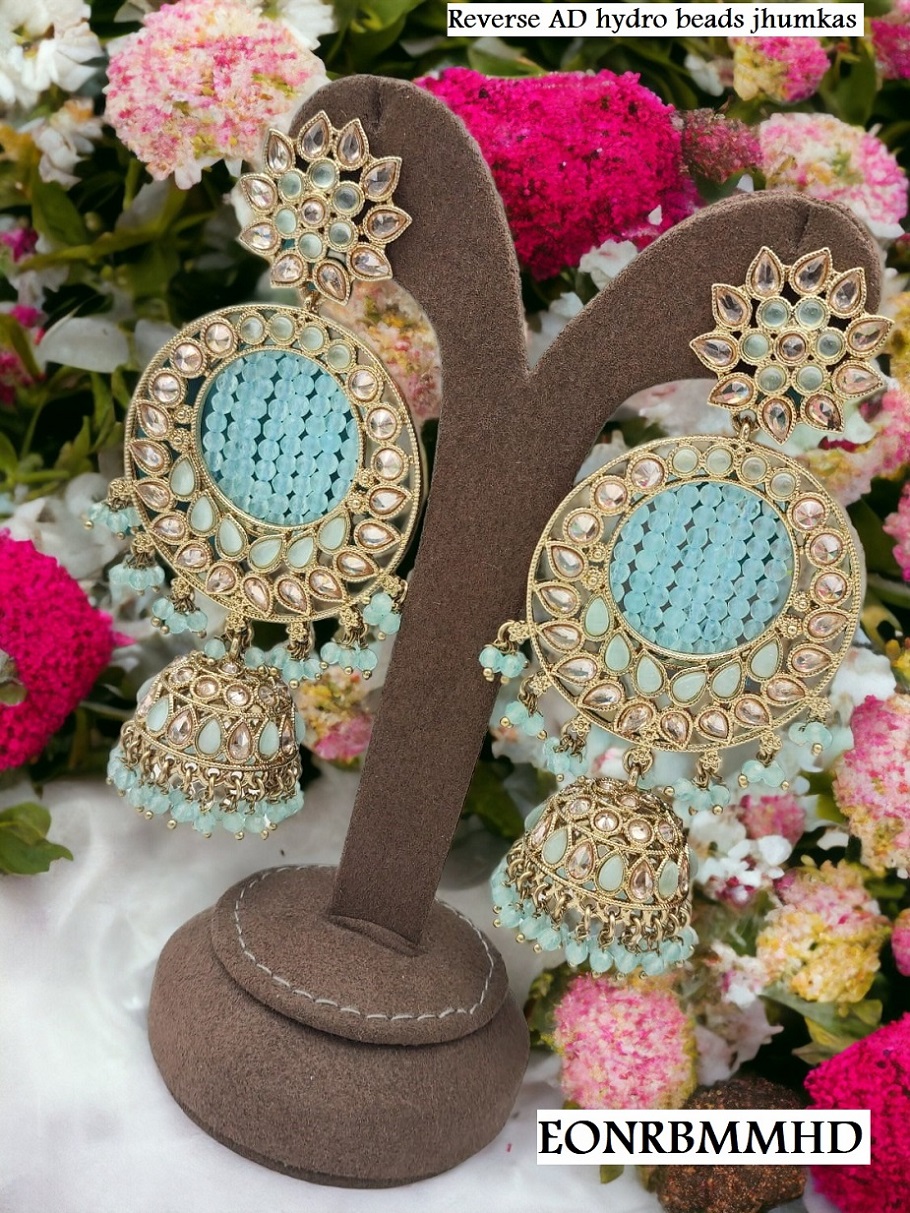 Polki Hydro Beads Jhumkas Manufacturers Suppliers India